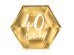 Plates 40th Birthday, gold, 20cm (1 pkt / 6 pc.)