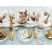 Plates 40th Birthday, gold, 20cm (1 pkt / 6 pc.)