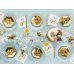 Plates 40th Birthday, gold, 20cm (1 pkt / 6 pc.)