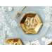 Plates 50th Birthday, gold, 20cm (1 pkt / 6 pc.)