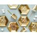 Plates 50th Birthday, gold, 20cm (1 pkt / 6 pc.)