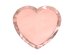 Plates Heart, rose gold, 21x19cm (1 pkt / 6 pc.)