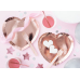 Plates Heart, rose gold, 21x19cm (1 pkt / 6 pc.)