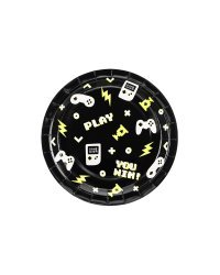 Paper plates Gamepads, 23x23 cm, mix (1 pkt / 6 pc.)
