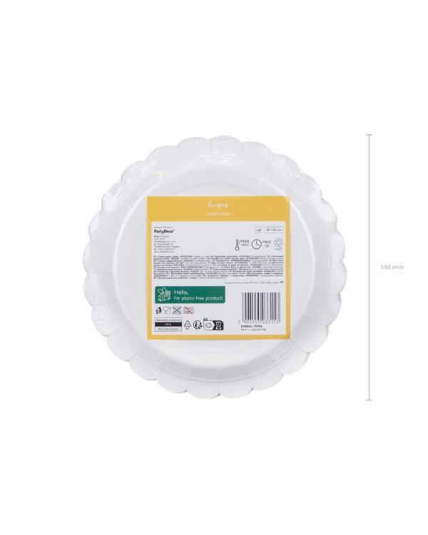 Plates Horses, 18 cm, mix (1 pkt / 6 pc.)