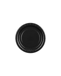 Paper Plates, black, 18 cm (1 pkt / 6 pc.)