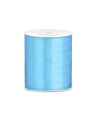 Satin Ribbon, sky-blue, 100mm/25m