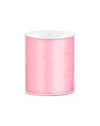 Satin Ribbon, light pink, 100mm/25m (1 pc. / 25 lm)