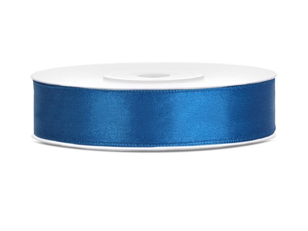 Satin Ribbon, blue, 12mm/25m (1 pc. / 25 lm)