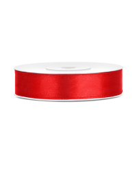 Satin Ribbon, red, 12mm/25m (1 pc. / 25 lm)