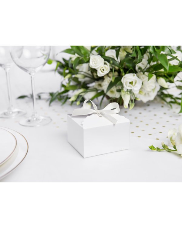 Satin Ribbon, white, 12mm/25m (1 pc. / 25 lm)