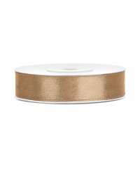 Satin Ribbon, light gold, 12mm/25m