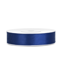 Satin Ribbon, navy blue, 12mm/25m (1 pc. / 25 lm)