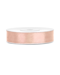 Satin Ribbon, light peach, 12mm/25m (1 pc. / 25 lm)