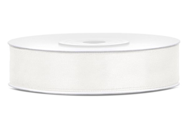 Satin Ribbon, light cream, 12mm/25m (1 pc. / 25 lm)