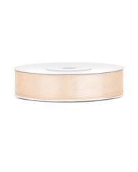 Satin Ribbon, cream, 12mm/25m (1 pc. / 25 lm)