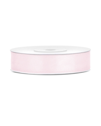 Satin Ribbon, light powder pink, 12mm/25m (1 pc. / 25 lm)