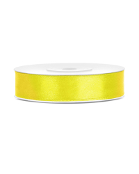 Satin Ribbon, yellow, 12mm/25m (1 pc. / 25 lm)