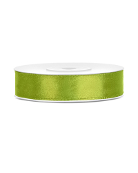 Satin Ribbon, green apple, 12mm/25m (1 pc. / 25 lm)