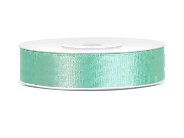 Satin Ribbon, mint, 12mm/25m (1 pc. / 25 lm)
