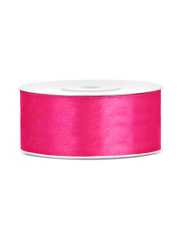 Satin Ribbon, dark pink, 25mm/25m (1 pc. / 25 lm)