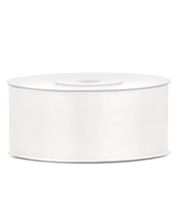 Satin Ribbon, light cream, 25mm/25m (1 pc. / 25 lm)