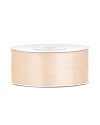 Satin Ribbon, cream, 25mm/25m (1 pc. / 25 lm)