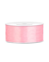 Satin Ribbon, light pink, 25mm/25m (1 pc. / 25 lm)