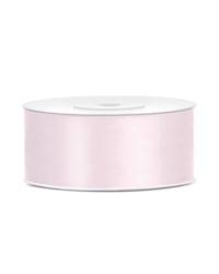 Satin Ribbon, light powder pink, 25mm/25m (1 pc. / 25 lm)