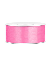 Satin Ribbon, pink, 25mm/25m (1 pc. / 25 lm)