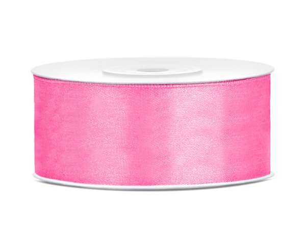 Satin Ribbon, pink, 25mm/25m (1 pc. / 25 lm)