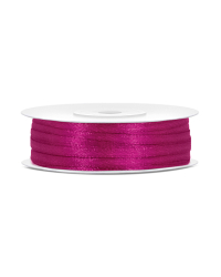 Satin Ribbon, fuchsia, 3mm/50m