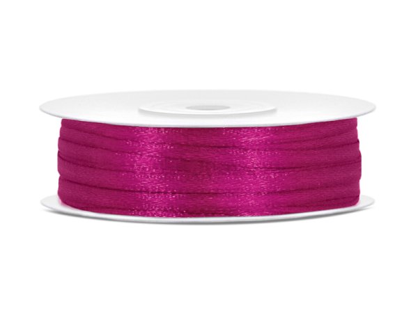 Satin Ribbon, fuchsia, 3mm/50m