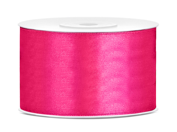 Satin Ribbon, dark pink, 38mm/25m