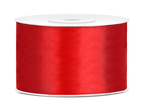 Satin Ribbon, red, 38mm/25m