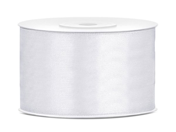 Satin Ribbon, white, 38mm/25m (1 pc. / 25 lm)