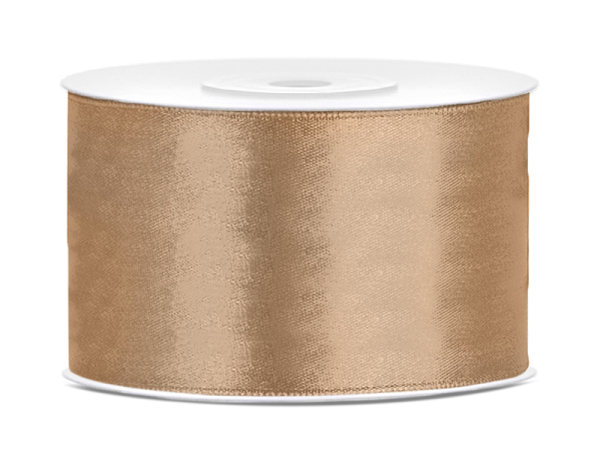 Satin Ribbon, light gold, 38mm/25m (1 pc. / 25 lm)