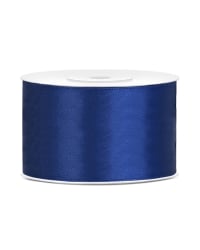 Satin Ribbon, navy blue, 38mm/25m