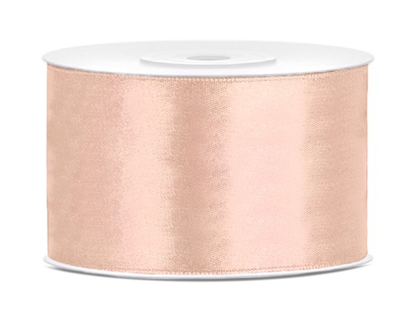 Satin Ribbon, light peach, 38mm/25m