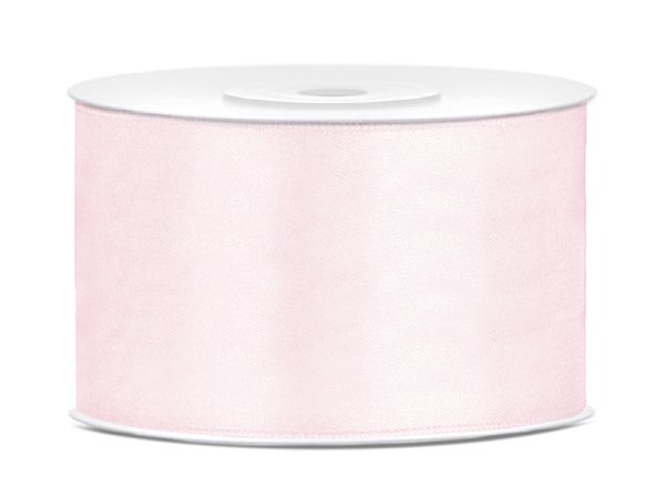 Satin Ribbon, light powder pink, 38mm/25m