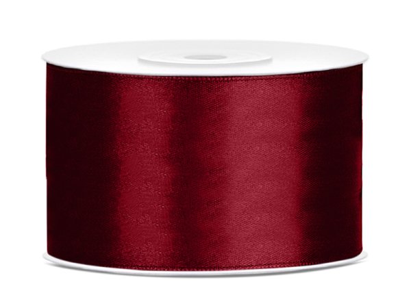 Satin Ribbon, deep red, 38mm/25m
