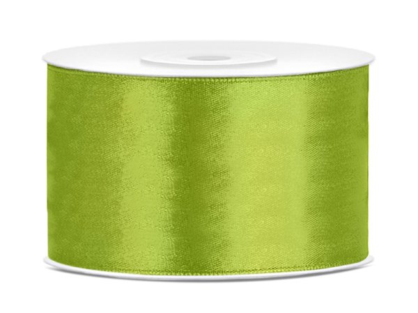 Satin Ribbon, green apple, 38mm/25m
