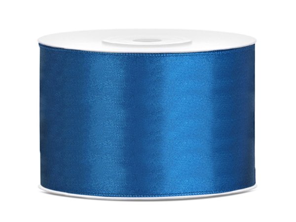 Satin Ribbon, blue, 50mm/25m