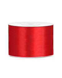 Satin Ribbon, red, 50mm/25m