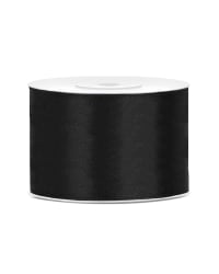 Satin Ribbon, black, 50mm/25m
