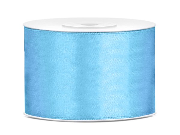 Satin Ribbon, sky-blue, 50mm/25m