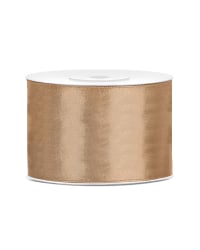 Satin Ribbon, light gold, 50mm/25m