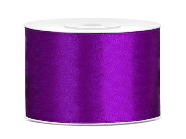Satin Ribbon, purple, 50mm/25m