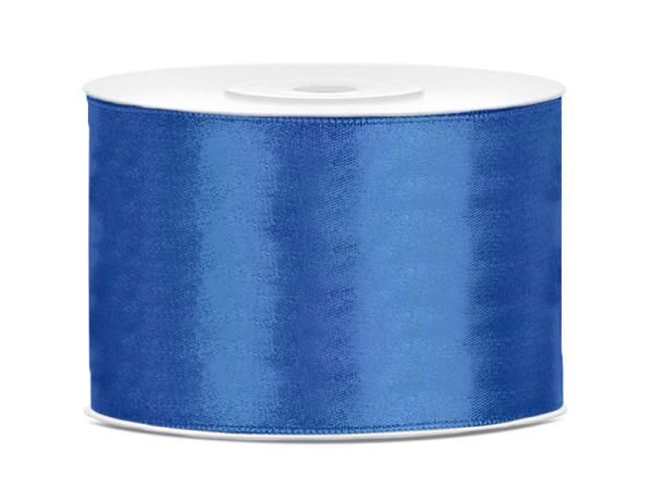 Satin Ribbon, royal blue, 50mm/25m