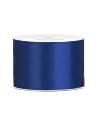 Satin Ribbon, navy blue, 50mm/25m